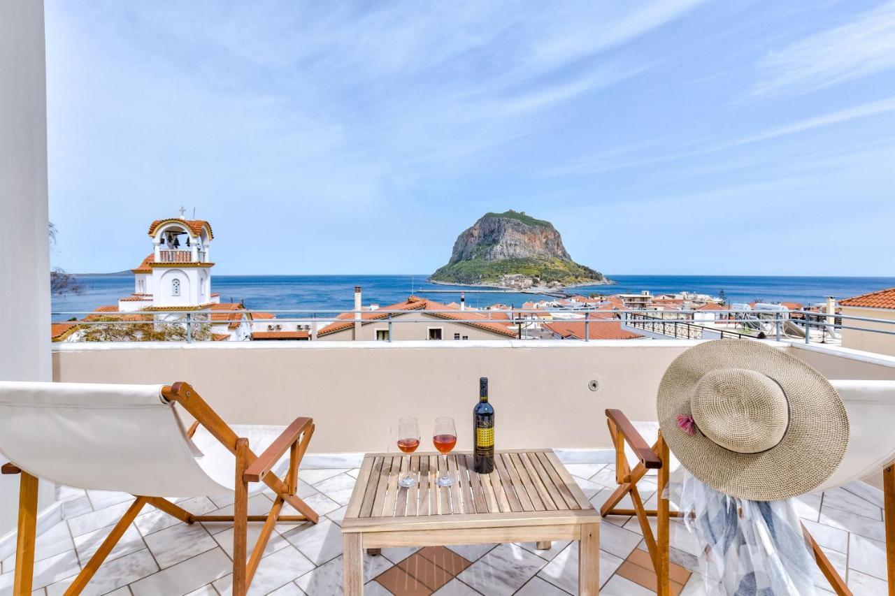 Monemvasia Modern Flat With Panoramic Sea View מראה חיצוני תמונה
